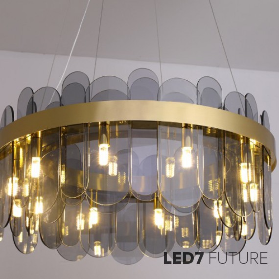 Loft Industry Modern - Leaf Circle PV Chandelier